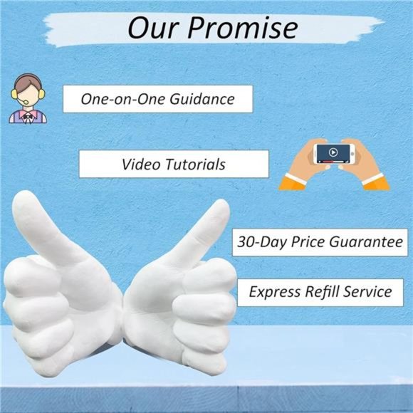 Hand Casting Kit Couples & Keepsake Hand Mold kit Couples, Molding Kits - Picture 3 of 6